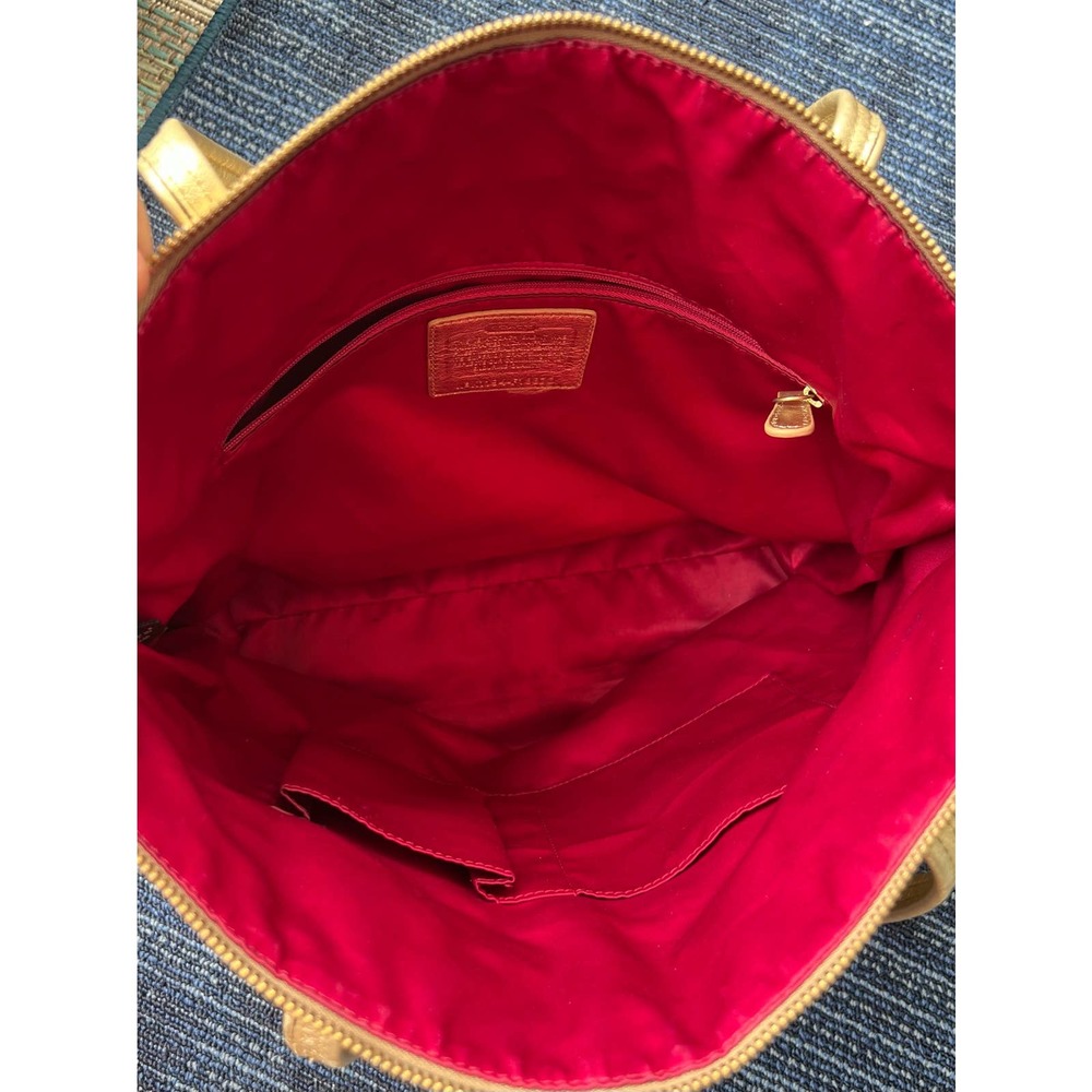 Coach "Laura Admirer" Multi Gold Jacquard Signature Hearts & Dots Tote F18870 - Picture 8 of 11